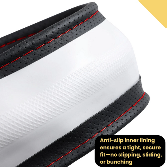 Steering Wheel Cover Pro Extra Layer for Honda Jazz 2002-2008 (GD/GE) - Breathable & Anti-Slip - Circle 38 cm