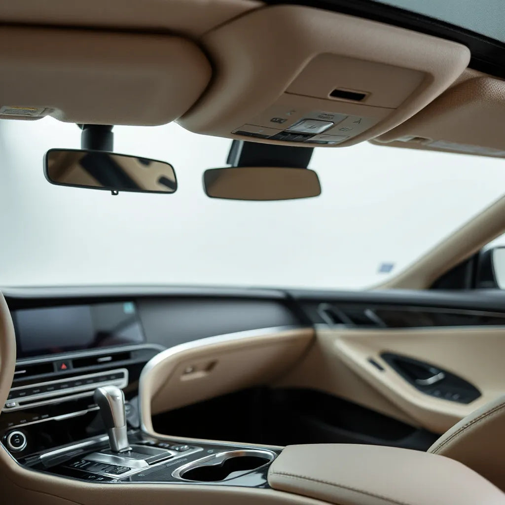 Luxury sedan interior and engine bay detail showing premium comfort components for a smoother ride