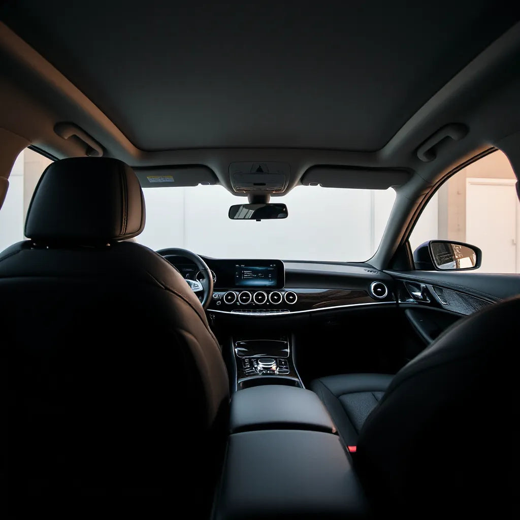 Luxury Mercedes-Benz interior with premium leather seats and ambient lighting for a comfort-focused upgrade.