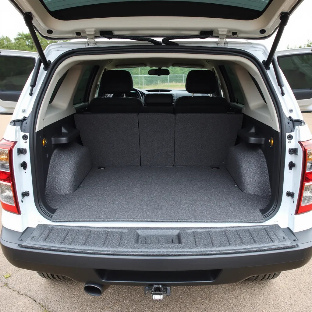 Durable boot liner fitted in a ute cargo area with protective side and base coverage