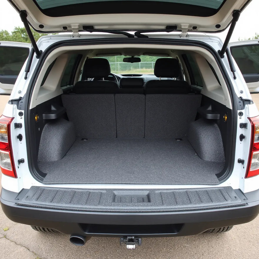Durable boot liner fitted in a ute cargo area with protective side and base coverage