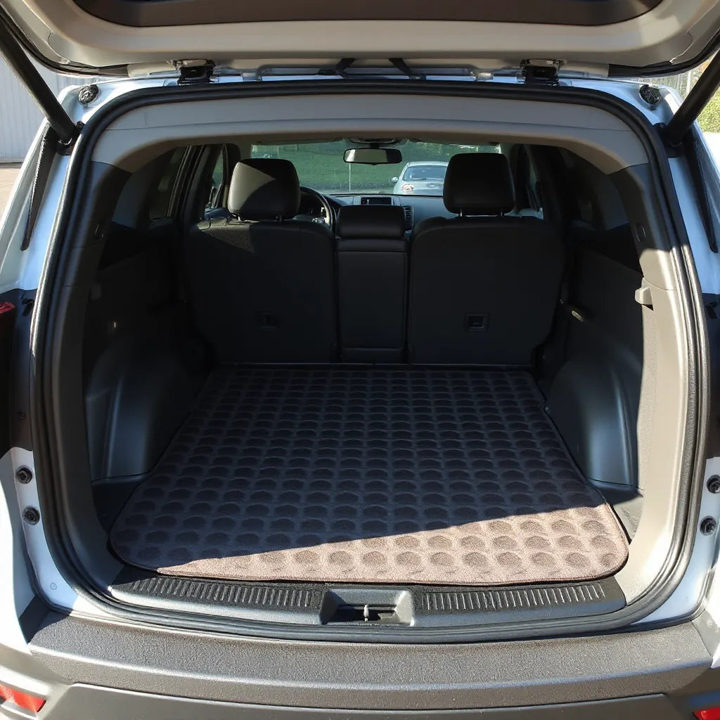 Durable cargo liner fitted in a vehicle trunk, protecting the floor and side walls
