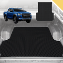 6D Pro Ute Tub Mat for Isuzu D-Max Crew Cab (RT50/85) 2011-2020 (with Spray on Liner or no Liner) - Black - Full Set-1