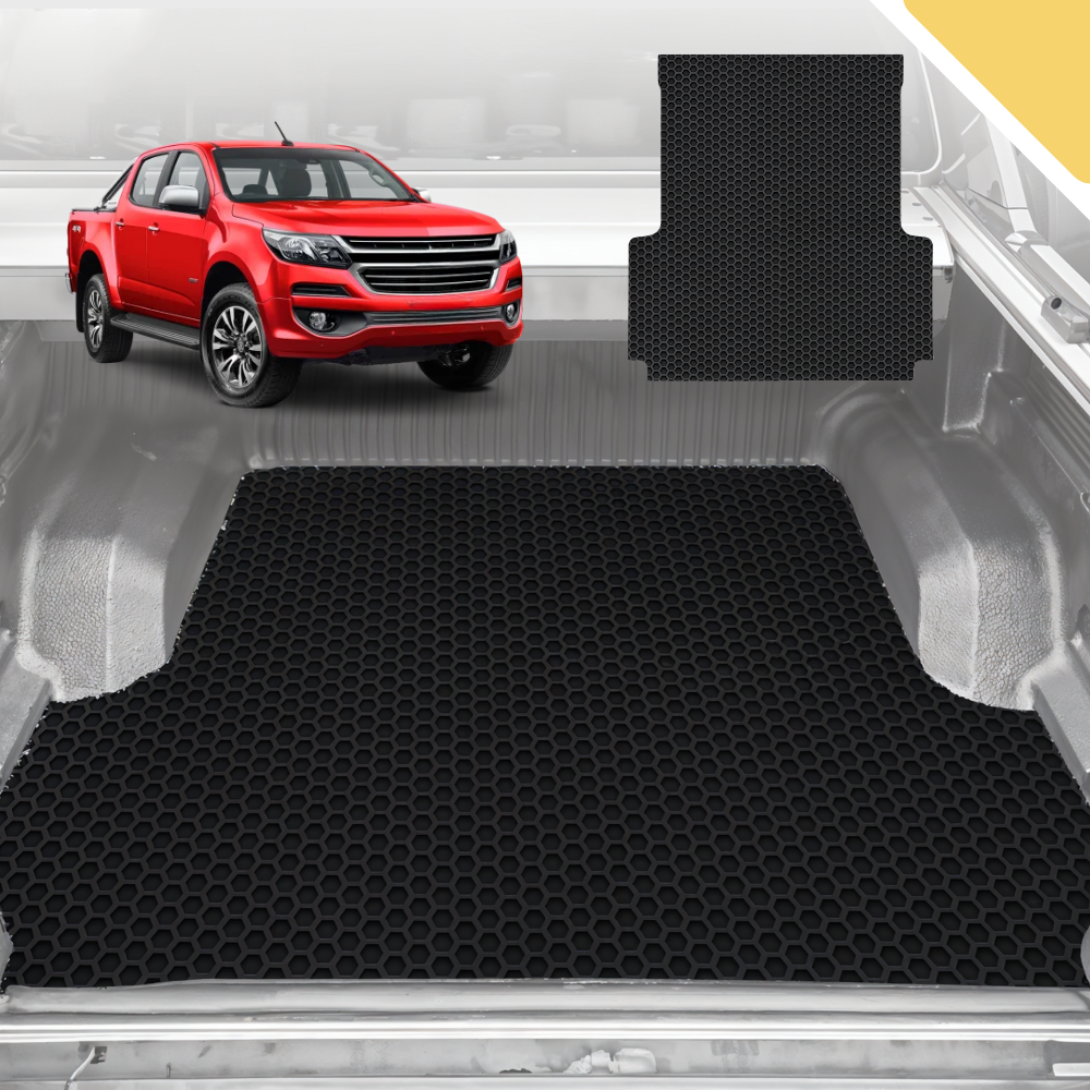 6D Pro Ute Tub Mat for Holden Colorado Ute Dual Cab VE, VF 2012-2016 (with Spray on Liner or no Liner) - Black