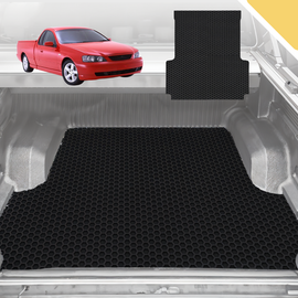 6D Pro Ute Tub Mat for Ford Falcon Ute Single Cab (BA BF) 2002-2008 - Heavy-Duty - Black - Full Set