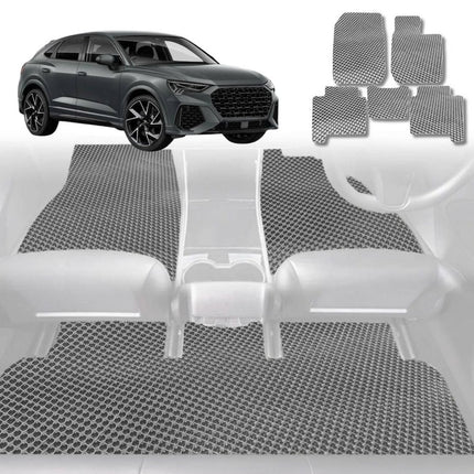 6D Diamond Car Floor Mats for Audi Q3 RSQ3 2018 - Current F3 - Custom-Fit Carpet Liner - 0