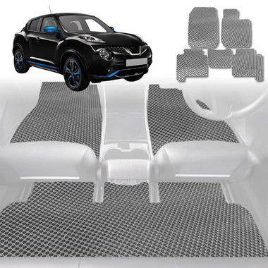 6D Diamond Car Floor Mats for Nissan JUKE 2013 - 2019 F15 - Custom-Fit Carpet Liner - 0
