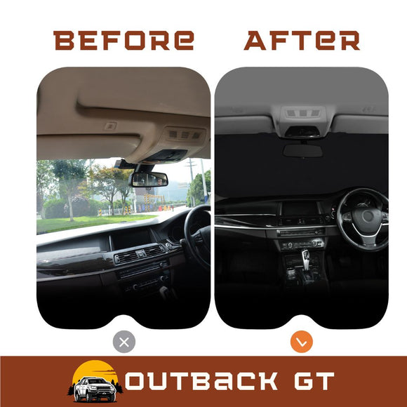 Front Windscreen Sun Shade for Mitsubishi Pajero 2000 - 2006 (NM NP) - Standard 150 x 85 cm - Black