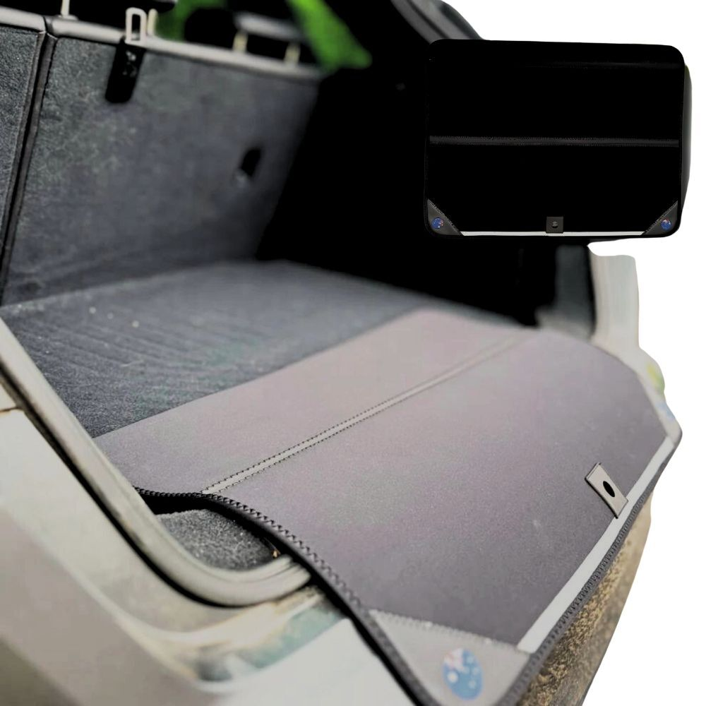 Rear Cargo Boot Bumper Protector for Ford Ranger 2022 - Current PX Mk3 - 72.5 x 55.5 cm - Black
