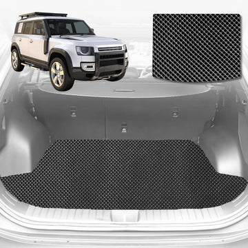6D Diamond Car Boot Mat for Land Rover Defender 110 2020 - Current L663  - Heavy Duty Carpet Liner