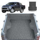 Honeycomb UTE Tub Mat Tray Liner for Mitsubishi Triton Double Cab (ML 2006-2009) (MN 2009-2015) (with Spray On Liner or No Liner) - Black & Grey-2