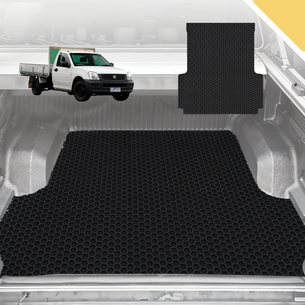 6D Pro Ute Tub Mat for Holden Rodeo Single Cab 2003-2008 (With Spray On Liner or No Liner) - Black