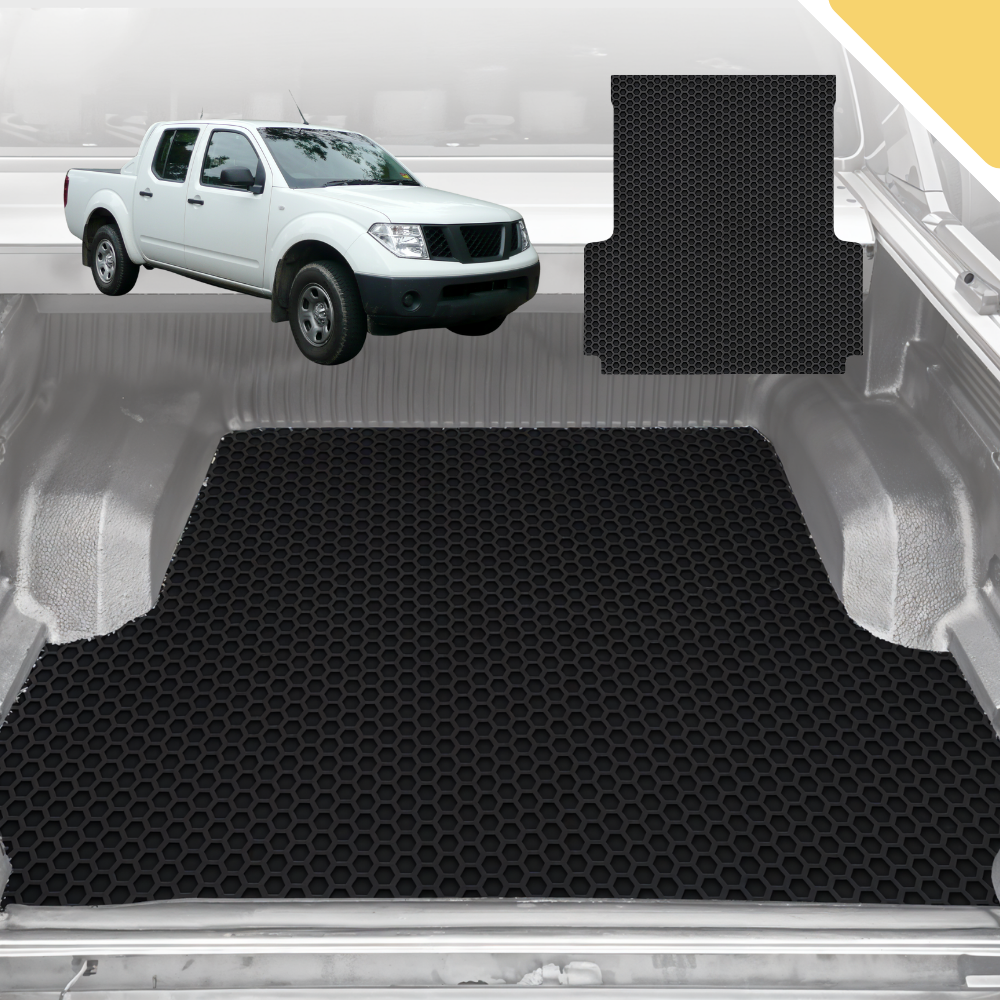 6D Pro Ute Tub Mat for Nissan Navara (D40-RX) 2005-2015 (With Factory Plastic Tub Liner) - Black