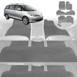 6D Diamond Car Floor Mats for Toyota Tarago 2006 - 2020 (Estima) 7 Seater - Custom-Fit Carpet Liner - 0