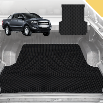 6D Pro Ute Tub Mat for Ford Ranger (PX Dual Cab Ute) 2012 - 2015 - Black