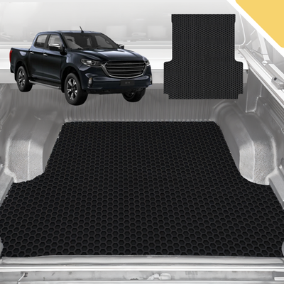 6D Pro Ute Tub Mat for Mazda BT-50 Dual Cab (UP UR) 2011-2020 (with Spray on Liner or no Liner) - Black