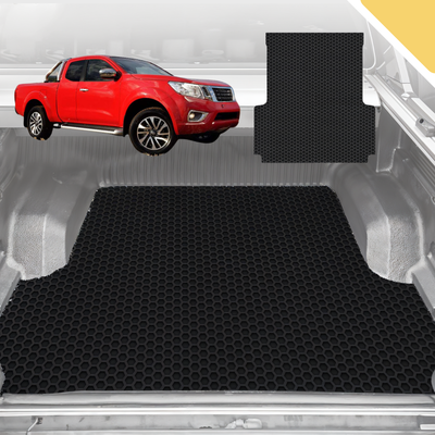 6D Pro Ute Tub Mat for Nissan Navara King Cab (NP300-D23) 2015-Current (With Spray On Liner or No Liner) - Black