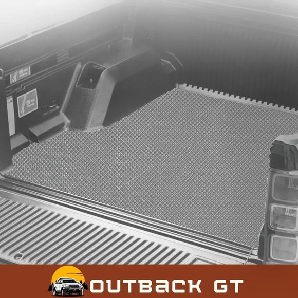 6D Diamond Ute Tub Mat for RAM 1500 Limited (DT) 2019-Current - In 2 Pcs - Black & Grey