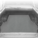 6D Diamond Ute Tub Mat for Nissan Navara Dual Cab 2015 - Current (NP300/D23 STX with rear cupholder) - Black & Grey-10