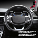 Black Samurai Segmented Steering Wheel Cover for Jeep Grand Cherokee 2011 - 2021 (WK)-4