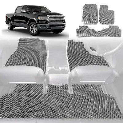6D Diamond Car Floor Mats for RAM 1500 Laramie 2019 - Current (DT) - Custom-Fit Carpet Liner - 0