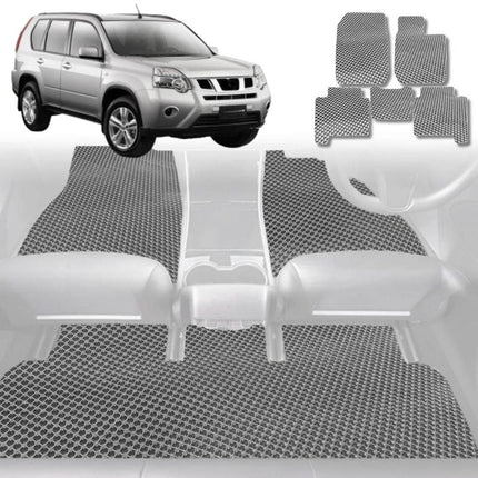 6D Diamond Car Floor Mats for Nissan X-TRAIL 2007 - 2014 (T31) - Custom-Fit Carpet Liner - 0