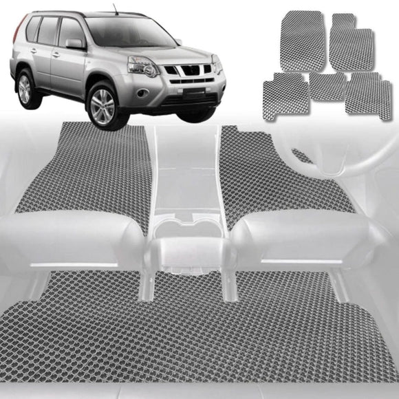 6D Diamond Car Floor Mats for Nissan X-TRAIL 2007 - 2014 (T31) - Custom-Fit Carpet Liner