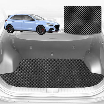 6D Diamond Car Boot Mat for Hyundai i20 N 2020 - Current (BC3/BI3) (Hatch) - Heavy Duty Carpet Liner