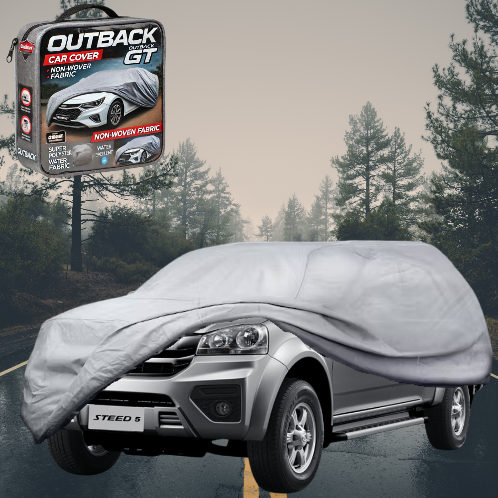 Silver Shield Outdoor Car Cover for GWM Haval Steed Dual Cab 2017 - 2022 (Wingle 6) LC - Grey