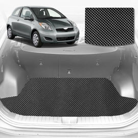 6D Diamond Car Boot Mat for Toyota Yaris 2005 - 2010 XP90 (Hatch) - Heavy Duty Carpet Liner