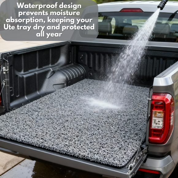 Honeycomb UTE Tub Mat Tray Liner for Holden Colorado Ute Dual Cab VE, VF 2012-2020 - Black & Grey