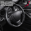 Black Samurai Segmented Steering Wheel Cover for Skoda Kamiq 2019 - Current NW-2