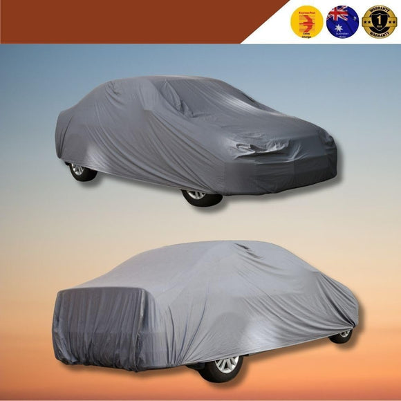 Silvershield Outdoor Car Cover for Mitsubishi Mirage 2012 - Current LA L - Grey
