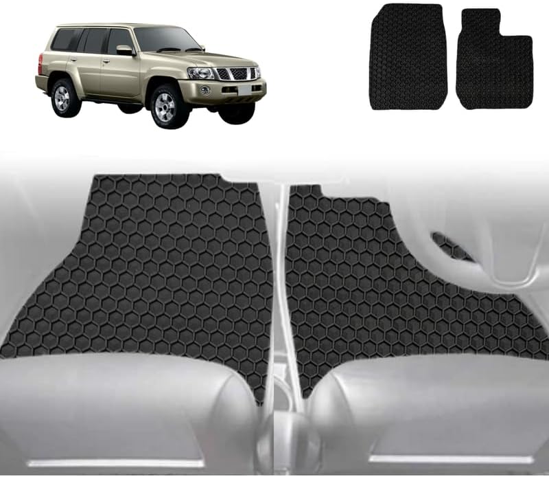 6D Diamond Car Floor Mats for Nissan Patrol Y61 1997 - 2016 Single Cab/Chassis Front Only(Y61) - Custom-Fit Carpet Liner