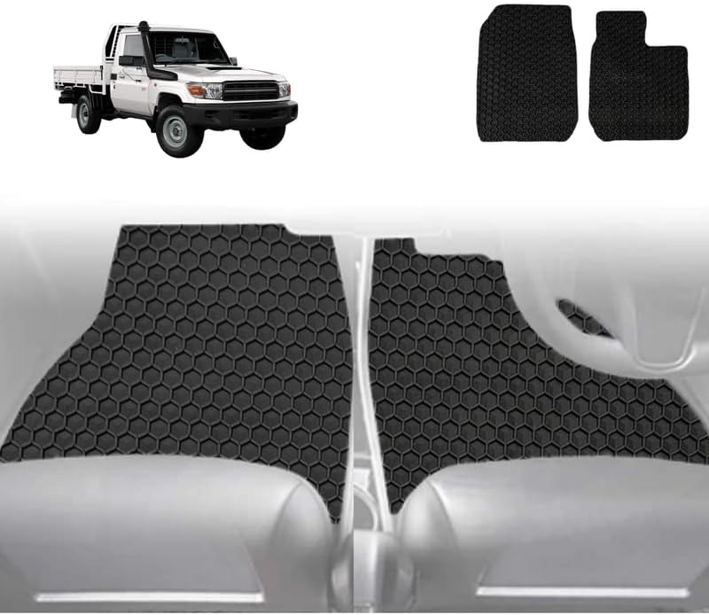6D Diamond Car Floor Mats for Toyota LandCruiser 79 Series Single Cab 2012 - Current - Custom-Fit Carpet Liner