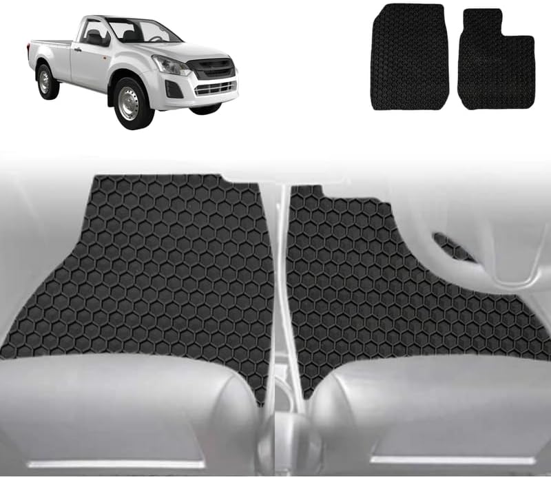 6D Diamond Car Floor Mats for Isuzu D-Max Single Cab 2012 - 2020 RT - Custom-Fit Carpet Liner