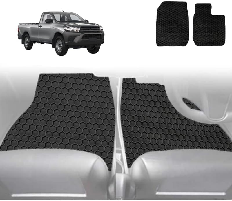 6D Diamond Car Floor Mats for Toyota Hilux Single Cab 2005 - 2015 - Custom-Fit Carpet Liner