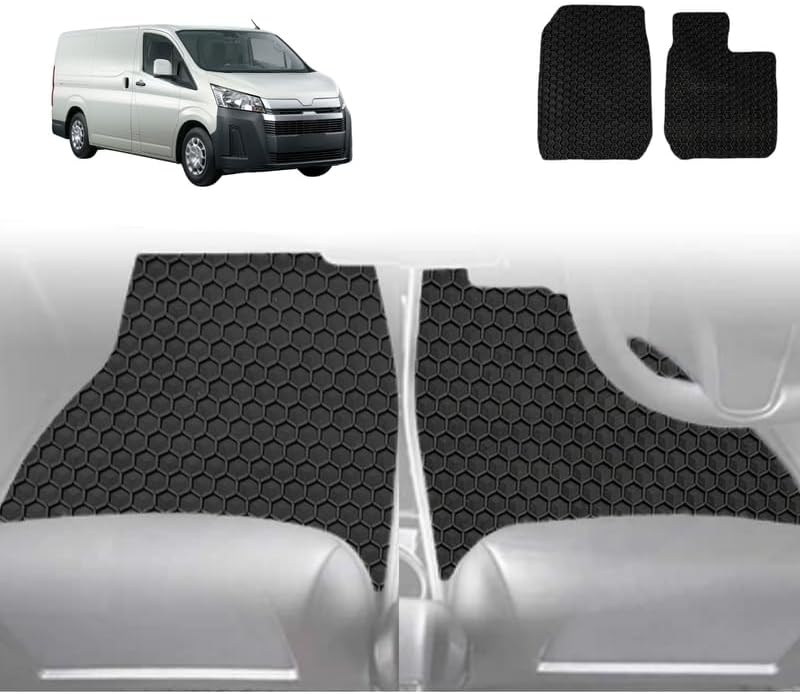 6D Diamond Car Floor Mats for Toyota Hiace Van 2019 - Current (Crew) - Custom-Fit Carpet Liner