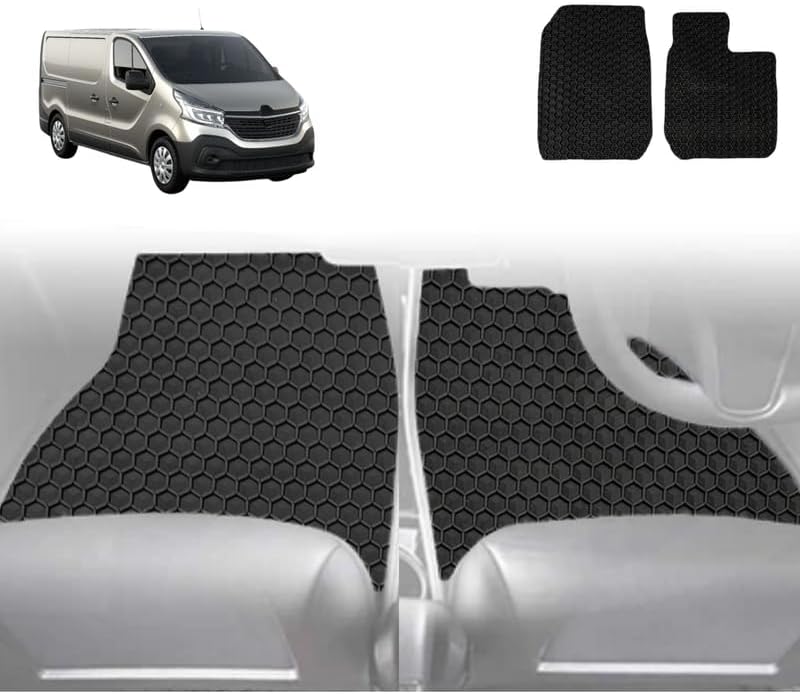 6D Diamond Car Floor Mats for Renault Trafic 2014 - Current (X82) - Custom-Fit Carpet Liner