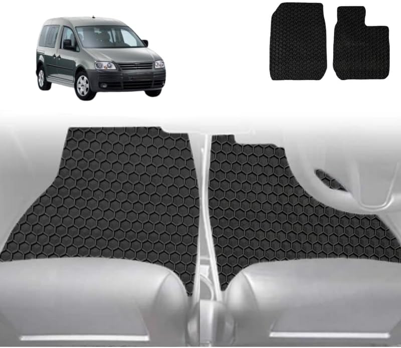 6D Diamond Car Floor Mats for VolksWagen Caddy 2005 - 2021 Front Only - Custom-Fit Carpet Liner
