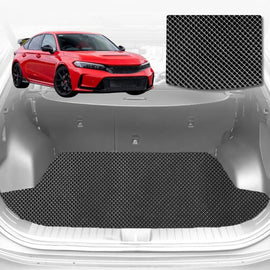 6D Diamond Car Boot Mat for Honda Civic 2012 - 2016 (Sedan, 9th Gen) (Hatch) - Heavy Duty Carpet Liner