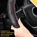 Steering Wheel Cover Pro Extra Layer for Honda HR-V 2015-2021 (RU) - Breathable & Anti-Slip - Circle 38 cm-6