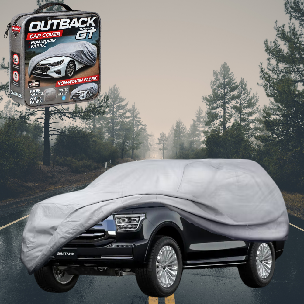 Silver Shield Outdoor Car Cover for GWM Haval Tank 500 large SUV 2023 - Current (P03) XL (New) - Grey