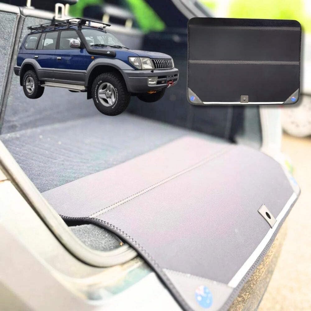 Rear Cargo Boot Bumper Protector for Toyota Prado 90 Series 1996-2003 - XL (98 x 55) - Black