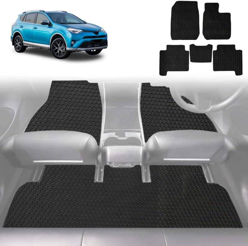 6D Diamond Car Floor Mats for Toyota RAV4 2012 - 2019 (XA40) - Custom-Fit Carpet Liner