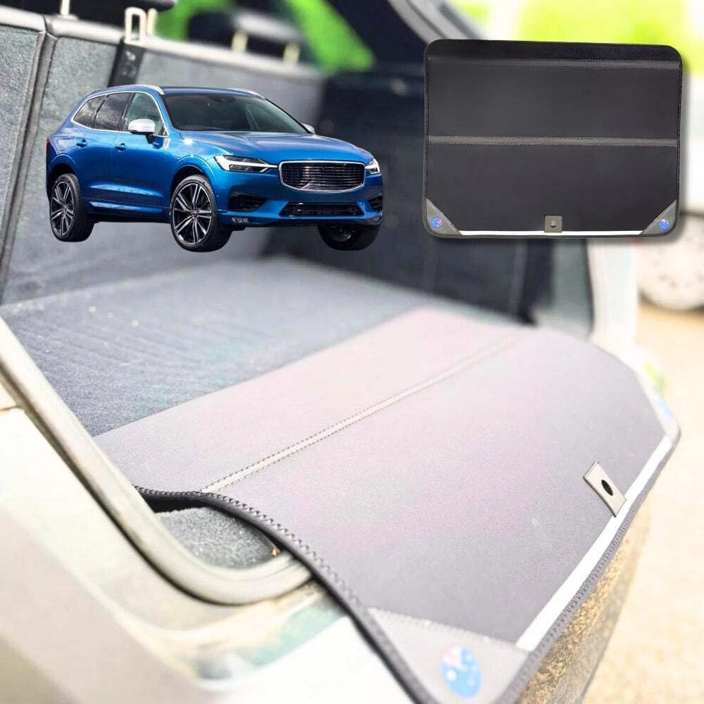 Rear Cargo Boot Bumper Protector for Volvo XC60 2017 - Current Mk I Facelift, Mk II - XL (98 x 55) - Black