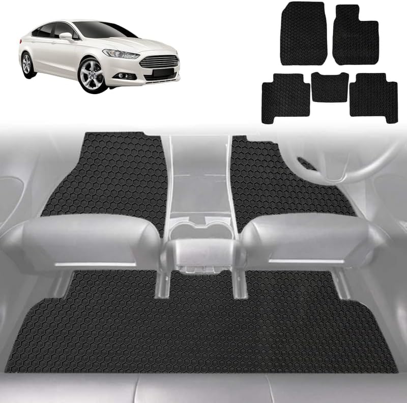 6D Diamond Car Floor Mats for Ford Mondeo 2015 - 2019 (MD/MK5) - Custom-Fit Carpet Liner