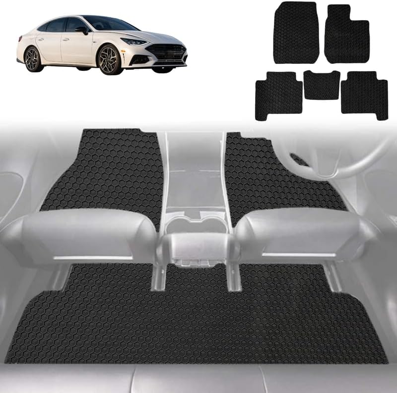 6D Diamond Car Floor Mats for Hyundai Sonata 2021 - Current - Custom-Fit Carpet Liner