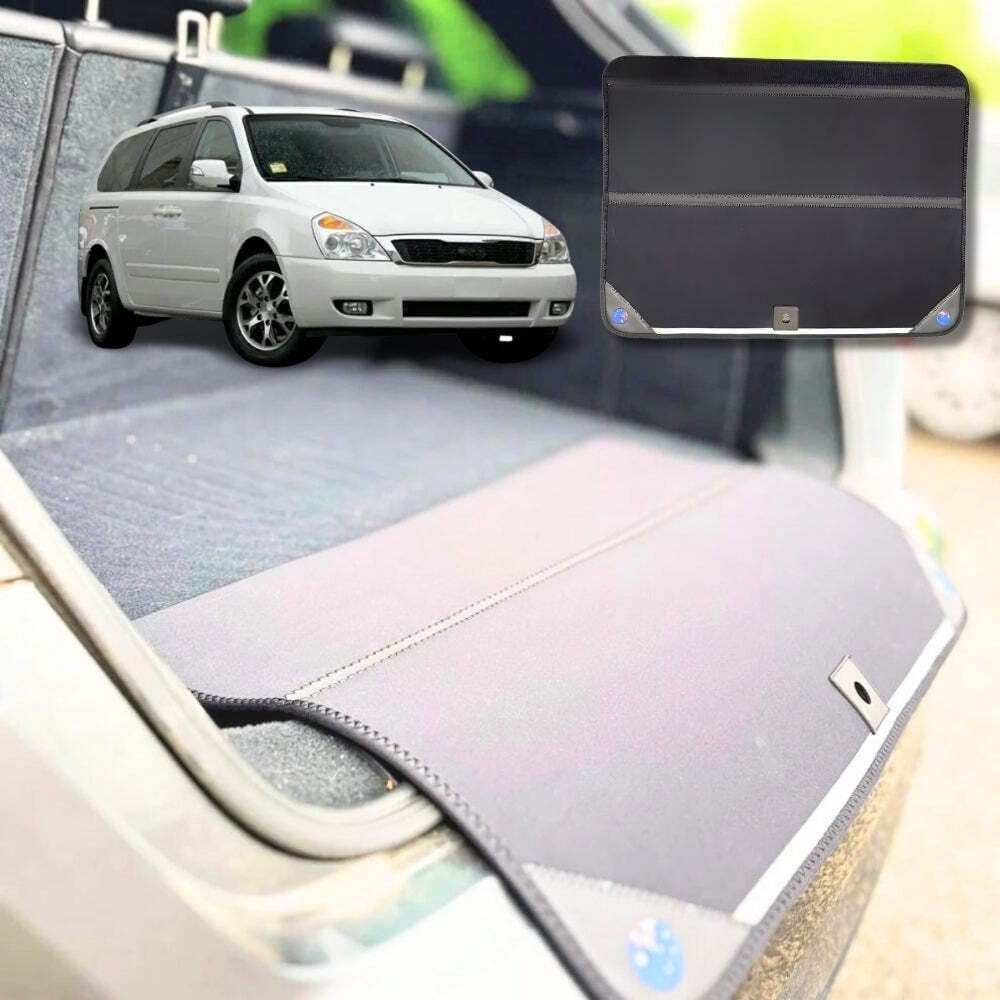 Rear Cargo Boot Bumper Protector for Kia Carnival 2006-2014 - 72.5 x 55.5 cm - Black