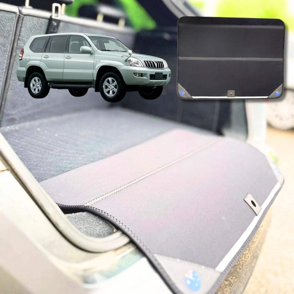 Rear Cargo Boot Bumper Protector for Toyota Prado 2009 - 2013 (J150) - XL (98 x 55) - Black